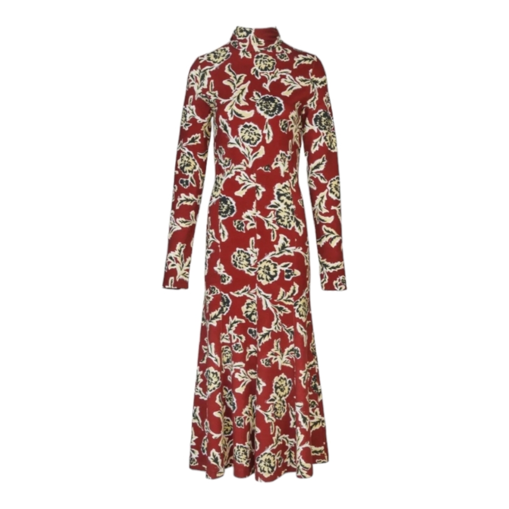 Tanya Taylor Thea Dress Turtleneck Long Sleeve Size Small MSRP $495